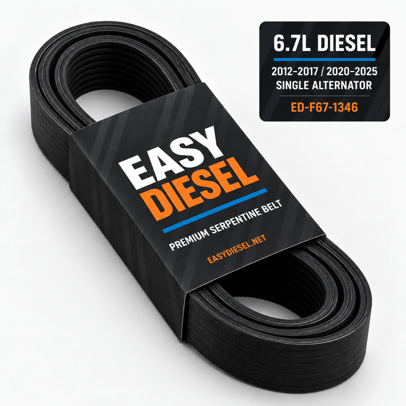 Easy Diesel Serpentine Belt — Fits Ford 6.7L Power Stroke, 2012–2017 & 2020–2025