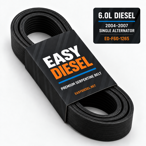 Easy Diesel premium serpentine belt for 6.0L diesel 2004–2007 single-alternator applications