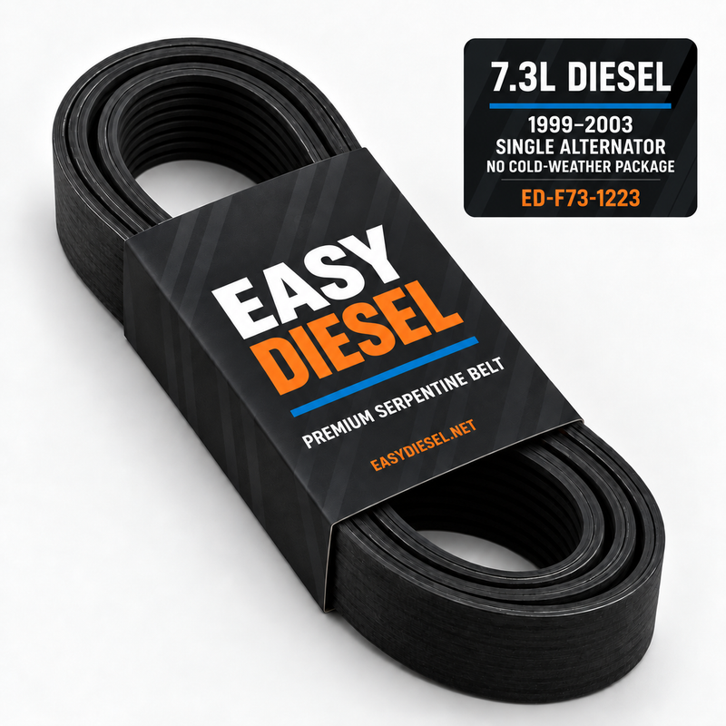 Easy Diesel Serpentine Belt — Fits Ford 7.3L Power Stroke, 1999–2003